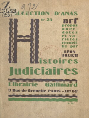 cover image of Histoires judiciaires